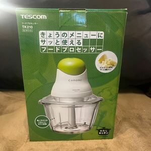  フードプロセッサー TESCOM キッチン用品 オールインワン tk210 WHITE 新品未使用品