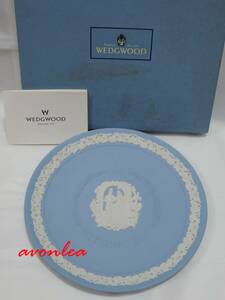 WEDGWOOD ウェッジウッド プレート WEDDING DAY ペールブルー 陶器 イギリス製(絵皿/飾り皿/結婚式/青/英国