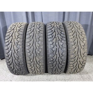 ☆::スパイク::☆ハンコック Winter ipike 185/70R14 4本SET◎2007年製9分山◎中古 チップピン、ピンサビ等あり◎旭川手渡し可