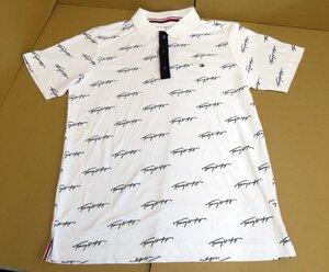 【夏物セール】プラス☆YS☆TOMMY HILFIGER GOLF トミーヒルフィガーゴルフ 半袖ポロシャツ メンズMサイズ ホワイト☆0716-750