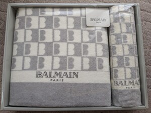 新品未使用★BALMAIN/バルマン★バスタオル＆ハンドタオル2枚セット