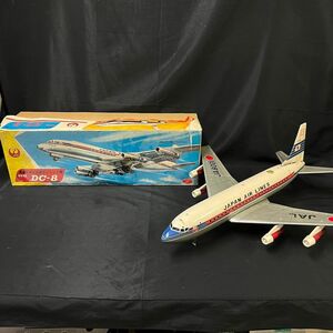 DKe387Y12 日本航空 ダグラス DC-8 アサヒ玩具 ATCブリキ 当時物 箱付き