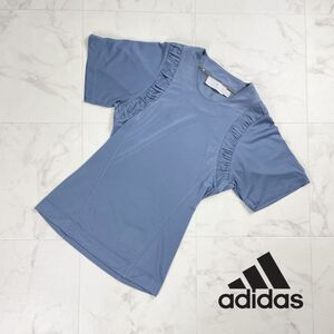 美品 adidas by Stella McCartney アディダス・バイ・ステラマッカートニー コラボカットソー トップス レディース グレー サイズ XS*PC780