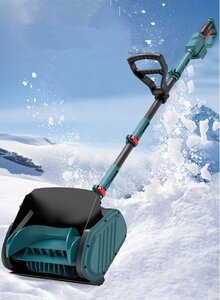 品質保証*電動除雪機 充電式 コードレス 雪かき スコップ 21Vバッテリー*1 家庭用 マキタバッテリー対応 除雪幅32cm 折りたたみ 小型 軽量