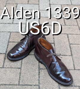 【定価189,200円】aldenオールデン1339チャッカブーツホーウィンNo.8コードバンUS6Dヒール新品