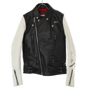 COMME des GARCONS×Lewis Leathers 青山限定 LIGHTNING TIGHT FIT ホースレザーダブルライダースジャケット ITWPMW7OT3CK