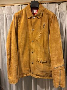 RISEY MCAC JACKET スウェード レザー コーチジャケット ライダース upper field one