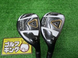 GK古城■ 068 キャロウェイ LEGACY BLACKユーティリティ 2013 3・4UT2ホンセット★GS95 ★S200★20度・23度★激安★オススメ★お買い得★