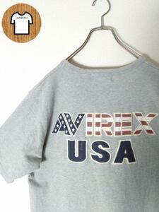 AVIREX Tシャツ M 刺繍デザイン 丈夫な作り USA ヴィンテージ A22