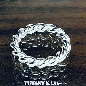 OLD TIFFANY オールド ティファニー ツイスト リング 14号 シルバー925 廃盤 廃番 ヴィンテージ ビンテージ