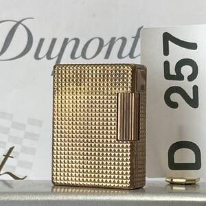 1000円スタート S.T.デュポン S.T.DuPont LINE1ショート ライン1ショート ローラー ガスライター D257