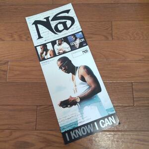 【当時モノ・非売品】NAS / I KNOW, I CAN 告知ミニポスター 45.5 × 18ccm HIPHOP