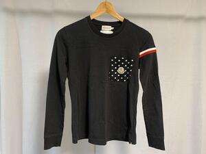 国内正規品 美品 COMME des GARCONS MONCLER 365 コムデギャルソン モンクレール XS 長袖 ロング Tシャツ ポケット ロンT カットソー 黒