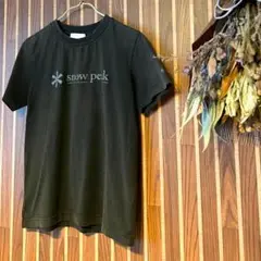 【スノーピーク】　ロゴ　黒Tシャツ