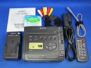 安心10日保証 SONY GV-D300 希少 ソニーMiniDVビデオデッキ 完動品 美品 付属品付き i.Linkで無劣化ダビング メカデッキ整備済み