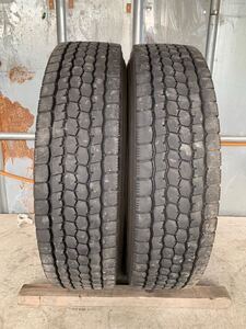 引取り可能！285/85R22.5 11R22.5 BRIDGESTONE M888 23年 8mm 中古トラックタイヤ２本