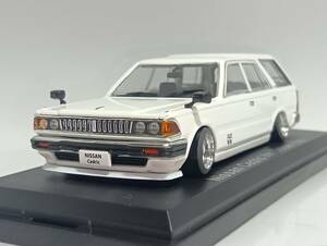 1/43 ノレブ Nissan Cedric Van Deluxe (1995）改 アルミ 深リム ローダウン 改造 セドリック リップスポイラー Mooneyes カスタム