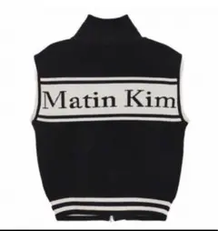 美品★完売品  Matin Kim  マーティンキム　ロゴ　ニットベスト