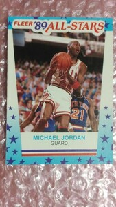 送料込即決 1989-90 fleer All-Stars Stickers Michael Jordan #3 マイケルジョーダン ステッカーカード