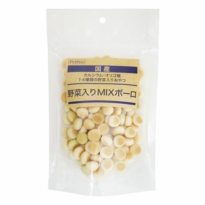 （まとめ買い）ペットプロ 国産おやつ 野菜入りMIXボーロ 80g 犬用おやつ 〔×12〕