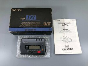 ＜ジャンク品＞SONY ソニー DATウォークマン ポータブルDAT TCD-D7（12523121820476SM）