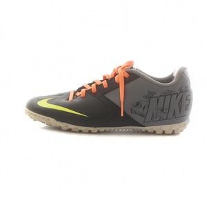 ナイキ NIKE ボンバ II スパイク スニーカー サッカーシューズ 靴 ロゴ プリント US9.5 27.5cm グレー マルチカラー 580444-078