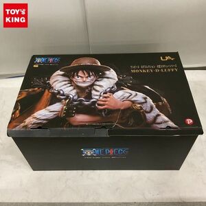 1円〜 同梱不可□ ジャンク プレックス ONE PIECE ログコレクション 大型スタチューシリーズ モンキー・D・ルフィ