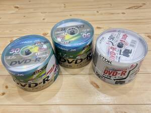 ○ 【未使用保管品】Victor・JVC/TDK データ用DVD-R 8倍速 4.7GB 50枚入り 3パック 日本製 VD-R47SP50 ○K04-0107