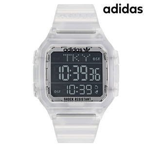 アディダス DIGITAL ONE GMT 腕時計 adidas AOST22049 デジタル ブラック スケルトン 黒