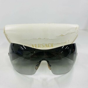 T049-Z14-444 VERSACE ヴェルサーチ ITALY MOD.2055 1000.8G 115 サングラス 9610-116(約) ブラック×ホワイト 眼鏡 メガネ ファッション