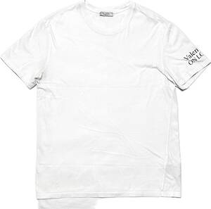 国内正規品 定価8万 VALENTINO LOGO PRINT T-SHIRT ロゴプリントTシャツ XL 白 男女兼用 ヴァレンティノ バレンチノ　本物