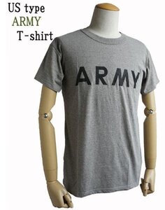 USタイプ　 ARMY Tシャツ　L　グレー　031608