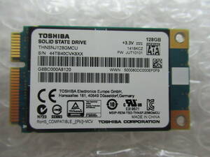 ♪♪ 【即決】TOSHIBA SSD 128GB MSATA THNSNJ128GMCU ♪♪使用時間:5342H