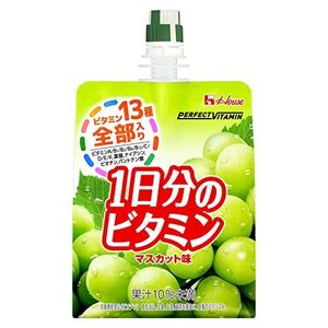 ハウスウェルネスフーズ PERFECT VITAMIN 1日分のビタミンゼリー マスカット味 180g×24袋