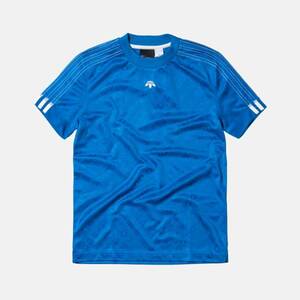 新品 未使用 正規品 ◆ New York KITH買付 ADIDAS ORIGINALS X ALEXANDER WANG SOCCER JERSEY BLUE ブルー 青 サイズ M