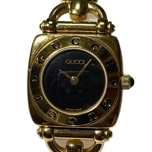 GUCCI(グッチ) 腕時計 - 6400L レディース 黒