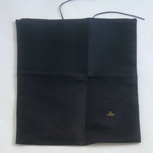 〔フェンディ〕35×37cm 保存袋 布袋 保管袋 FENDI 正規品 ブラック （0091)