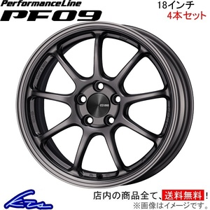 エンケイ パフォーマンスライン PF09 4本セット ホイール ゴルフVII【18×8J 5-112 INSET50】DBA-AUCPT ENKEI PerformanceLine アルミ