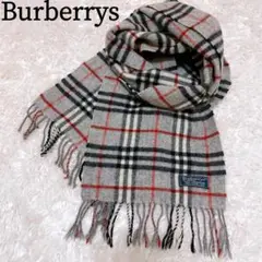 Burberrys バーバリーズ マフラー ウール グレー ノバチェック