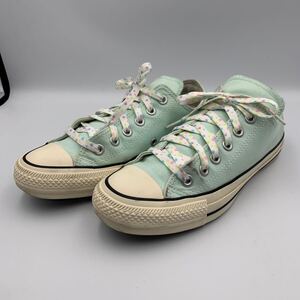 K841 CONVERSE コンバース オールスター チャックテイラー レディース ローカットスニーカー US5 24cm 水色 キャンバス