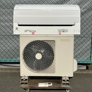 ①L25UAABI TOSHIBA 東芝 ルームエアコン RAS-F221E7R 2020年製 2.2kW 主に6畳用 自動お掃除機能付き 