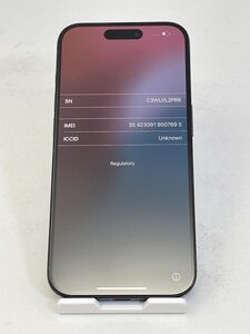 1056【動作確認済・制限○　白ロム】 デモ機 iPhone15 Pro 128GB au SIMフリー ブルーチタニウム バッテリー96%