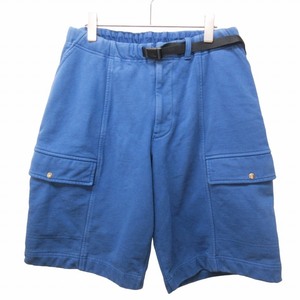 ノースフェイス パープルレーベル ×ナナミカ コラボ High Bulky French Terry Field Shorts ショートパンツ ハーフパンツ ベルト 青 32