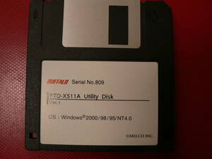 送料最安 \110　FDB15：BUFFALO　FTD-X511A Utility Disk Ver.1.00　by MELCO