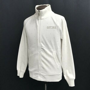 ガッチャ/GOTCHA☆ジップアップ/スウェットジャケット【メンズM-38/白/white】ゴルフ/ジャージ/春夏ブルゾン/Jacket/Jumper◇cBH549