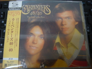 CARPENTERS 40/40 THE BEST SELECTION SHM-CD 帯付き CD　カーペンターズ / 40/40 ベスト・セレクション UICY-1441/2