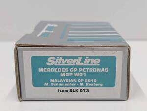 PN23A◆TAMEO SliverLine 1/43 タメオ SLK 073 Mercedes PETRONAS メルセデス ペトロナス MGP W01 マレーシアMalaysian 2010M.シューマッハ