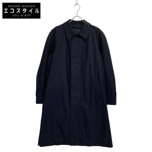 Aquascutum アクアスキュータム 2209450701 ネイビー AQ ROVER バルカラーコート ネイビー 40 コート コットン メンズ 中古