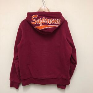 (24)Supreme THERMAL ZIP UP HOODED SWEATSHIRT レッド 赤 M シュプリーム サーマルジップアップ フーデッド スウェットシャツ 18AW