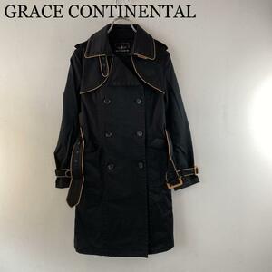 GRACE CONTINENTAL トレンチコート ブラック 38サイズ